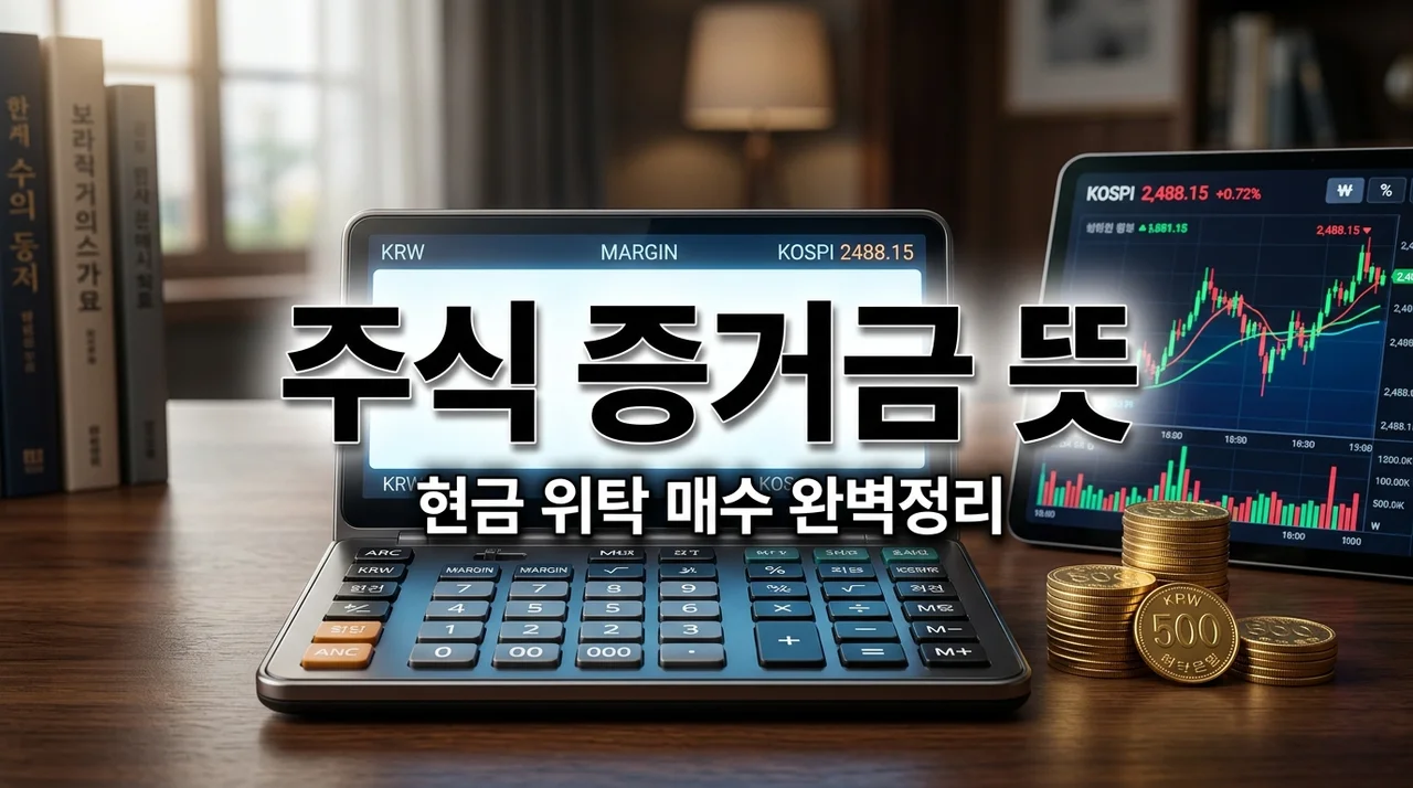 주식 증거금 뜻 쉽게 이해하기: 현금·위탁·매수 차이 3분 정리