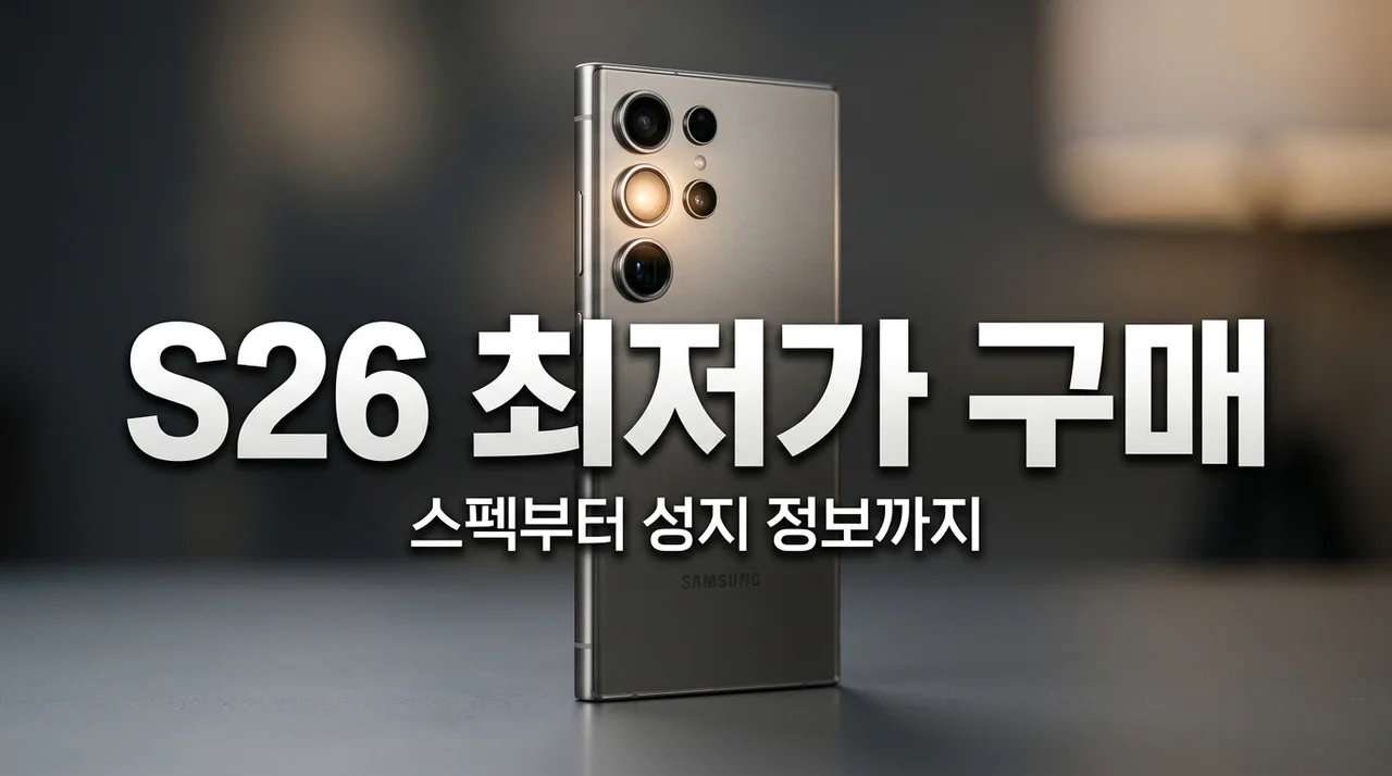 갤럭시 S26 울트라 가격 스펙 비교, 자급제 vs 성지 최저가 구매 가이드
