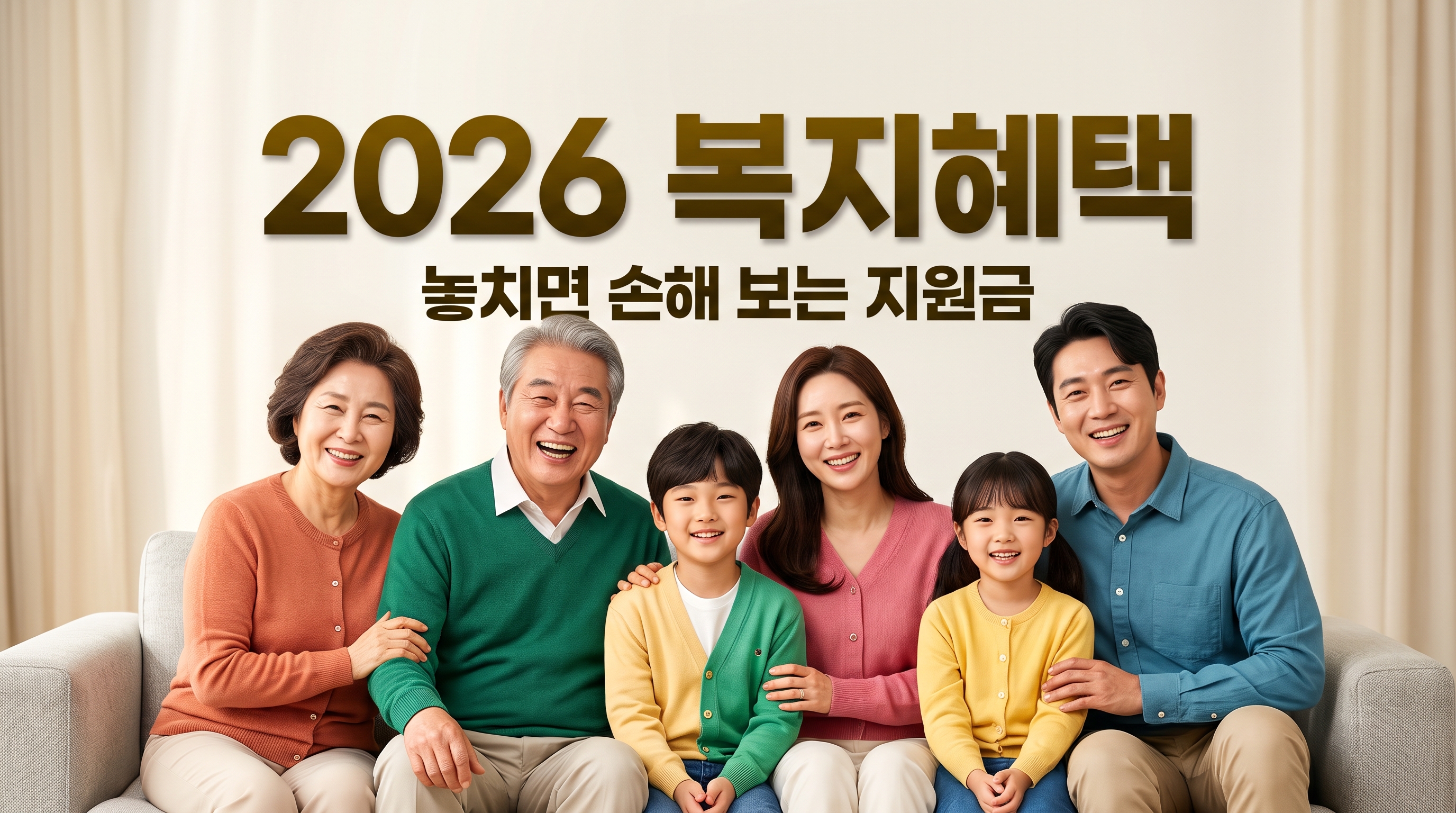 2026년 복지정책 총정리: 지원금부터 통합돌봄까지 핵심 요약