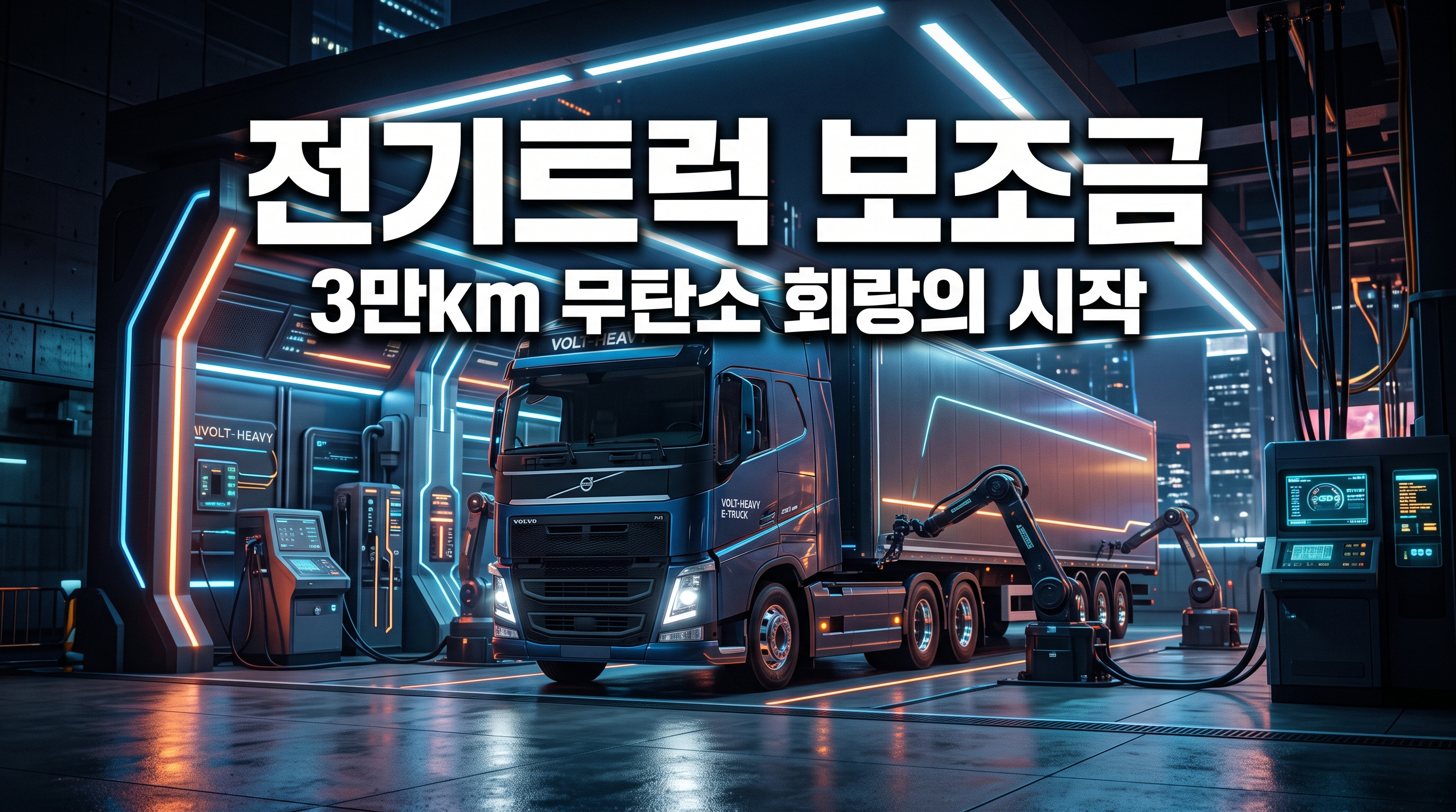 중국 정부 대형 전기트럭 보조금 14만 위안 지원과 3만km 무탄소 회랑 구축의 파급 효과